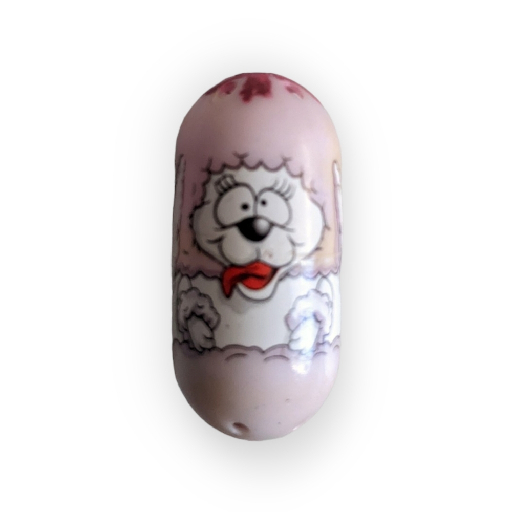 Mighty beanz collector #56 poodle bean pink vintage